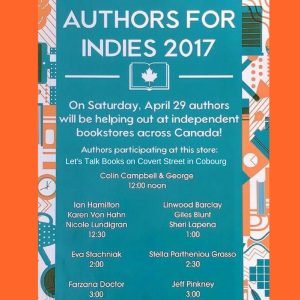 Author for Indies poster with change